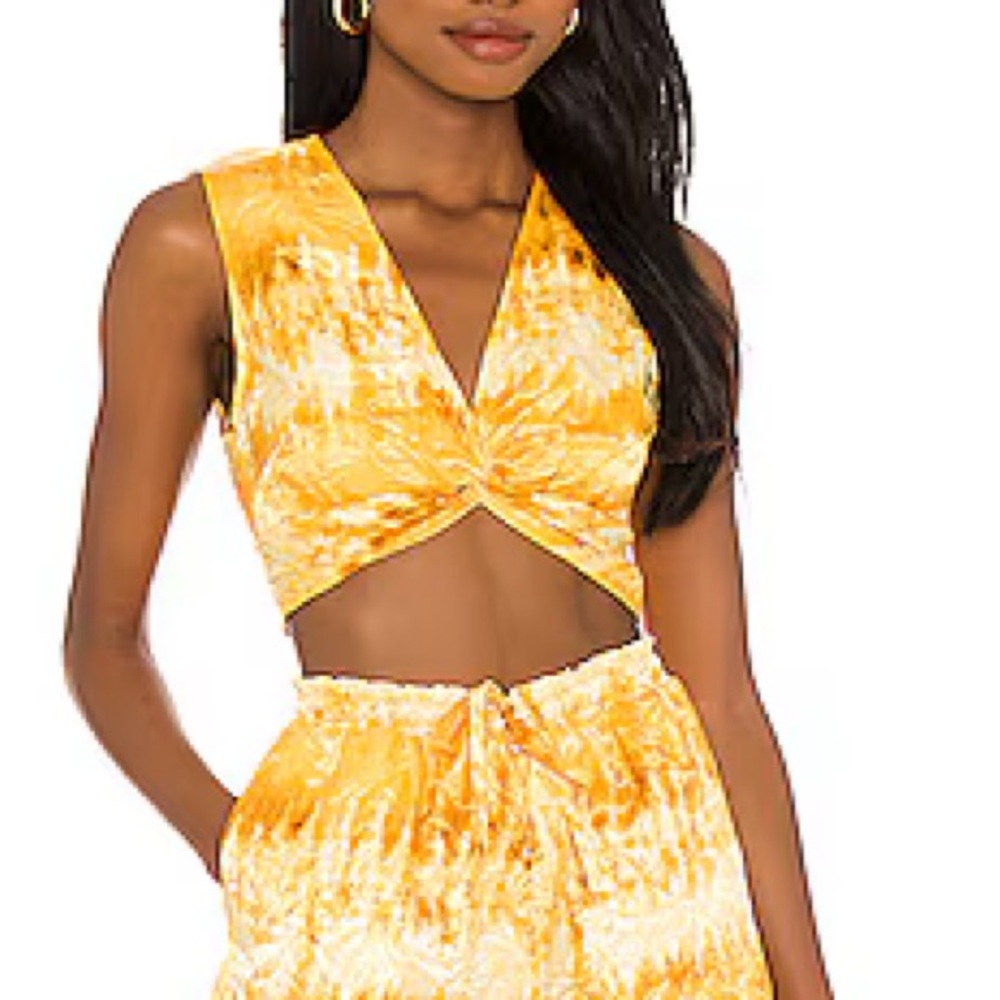 House of Harlow 1960 x REVOLVE Gold Tie Dye Set